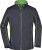 James & Nicholson - Damen 3-LagenSoftshell Jacke mit abzippbaren Ärmeln (iron grey/green)