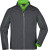 James & Nicholson - Herren 3-LagenSoftshell Jacke mit abzippbaren Ärmeln (iron grey/green)