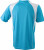 James & Nicholson - Men´s Running-T (Turquoise/White)