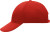 Myrtle Beach - 6-Panel Cap stirnanliegend (red)