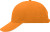 Myrtle Beach - 6-Panel Sandwich Cap (Orange/White)