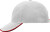 Myrtle Beach - Double Sandwich Cap (Light Grey/Red/Black)