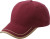 Myrtle Beach - Piping Cap (burgundy/beige)