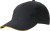 Myrtle Beach - Light brushed Sandwich Cap (Black/Gold Yellow)