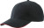 Myrtle Beach - Light brushed Sandwich Cap (Black/Red)