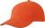 Myrtle Beach - Light brushed Sandwich Cap (Dark Orange/Beige)