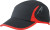 Myrtle Beach - Running 4 Panel Cap (black/red)