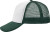White/Dark Green