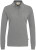 Hakro - Damen Longsleeve-Poloshirt Mikralinar (grau meliert)