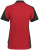 Hakro - Damen Poloshirt Contrast Mikralinar (rot/anthrazit)