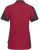 Hakro - Damen Poloshirt Contrast Mikralinar (weinrot/anthrazit)