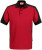 Hakro - Poloshirt Contrast Mikralinar (rot/anthrazit)