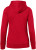 Hakro - Damen Kapuzenjacke Bonded (rot/silber)