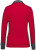 Hakro - Damen Sweatjacke Contrast Mikralinar (rot/anthrazit)