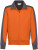 Hakro - Sweatjacke Contrast Mikralinar (orange/anthrazit)