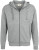 Hakro - Kapuzen-Sweatjacke Premium (grau meliert)