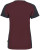 Hakro - Damen V-Shirt Contrast Mikralinar (weinrot/anthrazit)