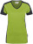 Damen V-Shirt Contrast Mikralinar (Női)