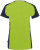 Hakro - Damen V-Shirt Contrast Mikralinar (kiwi/anthrazit)