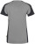 Hakro - Damen V-Shirt Contrast Mikralinar (titan/anthrazit)