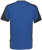Hakro - T-Shirt Contrast Mikralinar (royalblau/anthrazit)