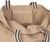 Native Spirit - Large eco-friendly shopping bag (Hemp / Desert Sand / Horizon Blue Stripe)