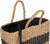 Native Spirit - Eco-friendly striped seagrass basket bag (Striped Seagrass Black / Black Night)