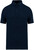 Native Spirit - Eco-frienldy men's waffle-knit polo shirt (Navy Blue)