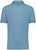 Native Spirit - Men’s linen polo shirt (Cool Blue)