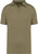 Native Spirit - Men’s linen polo shirt (Light Olive Green)