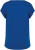 Native Spirit - Eco-friendly ladies' loose V-neck t-shirt (Sea Blue)