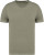 Native Spirit - Eco-friendly men's raw edge collar t-shirt (Almond Green)