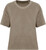 Native Spirit - Eco-friendly ladies' Terry Towel dropped shoulders t-shirt (Cream Coffee)