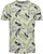Native Spirit - Umweltfreundliches Herren-T-Shirt Tropen-Druck (Ivory Palm Leaves)