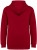 Native Spirit - Eco-friendly kids' full zip hooded sweatshirt (Hibiscus Red)