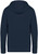 Native Spirit - Umweltfreundliches Unisex-Kapuzensweatshirt aus French Terry (Washed Navy Blue)