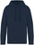 Native Spirit - Umweltfreundliches Unisex-Kapuzensweatshirt aus French Terry (Washed Navy Blue)