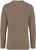 Native Spirit - Ausgewaschenes umweltfreundliches Unisex Sweatshirt mit Rundhalsausschnitt aus French Terry (Washed Cream Coffee)