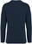 Native Spirit - Ausgewaschenes umweltfreundliches Unisex Sweatshirt mit Rundhalsausschnitt aus French Terry (Washed Navy Blue)