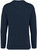 Native Spirit - Unisex eco-friendly French Terry faded crew neck sweatshirt (Washed Navy Blue)