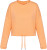 Native Spirit - Eco-friendly ladies' oversize cropped round neck sweatshirt (Apricot)