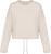 Native Spirit - Eco-friendly ladies' oversize cropped round neck sweatshirt (Ivory)