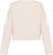 Native Spirit - Eco-friendly ladies' oversize cropped round neck sweatshirt (Ivory)