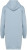 Native Spirit - Eco-friendly ladies' hooded sweatshirt dress (Aquamarine)