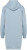 Native Spirit - Eco-friendly ladies' hooded sweatshirt dress (Aquamarine)
