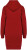 Native Spirit - Eco-friendly Sweatshirtkleid (Hibiscus Red)
