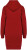 Native Spirit - Eco-friendly ladies' hooded sweatshirt dress (Hibiscus Red)