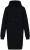 Native Spirit - Eco-friendly ladies' hooded sweatshirt dress (Black)