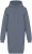 Native Spirit - Eco-friendly ladies' hooded sweatshirt dress (Mineral Grey)