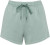 Native Spirit - Eco-friendly ladies' washed French Terry shorts (Washed Jade Green)